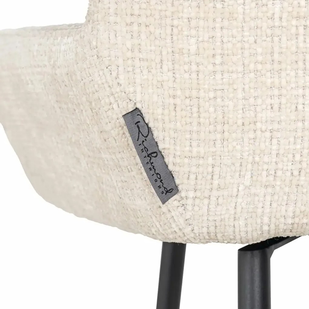 Richmond Interiors Linsey Luxe Counterstoel Met Zitkussen Beige Chenille