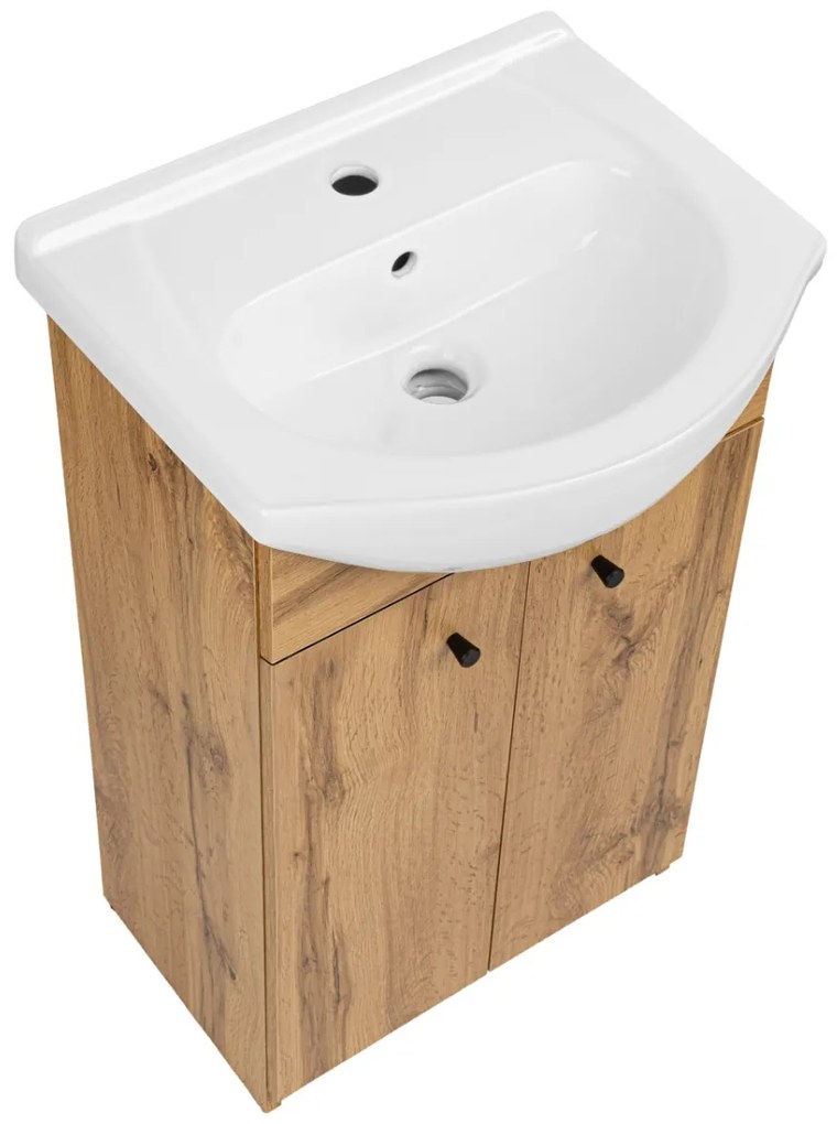 Plazan Basic badkamermeubel 45cm eiken