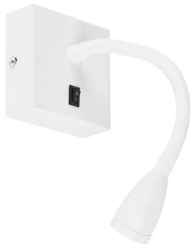 Moderne flexibele wandlamp wit LED - Flex Modern Binnenverlichting Lamp
