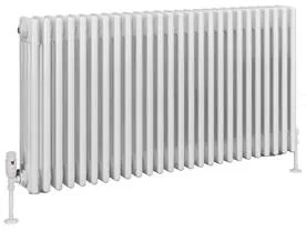 Eastbrook Rivassa 4 koloms radiator 120x60cm staal 2510W wit glans