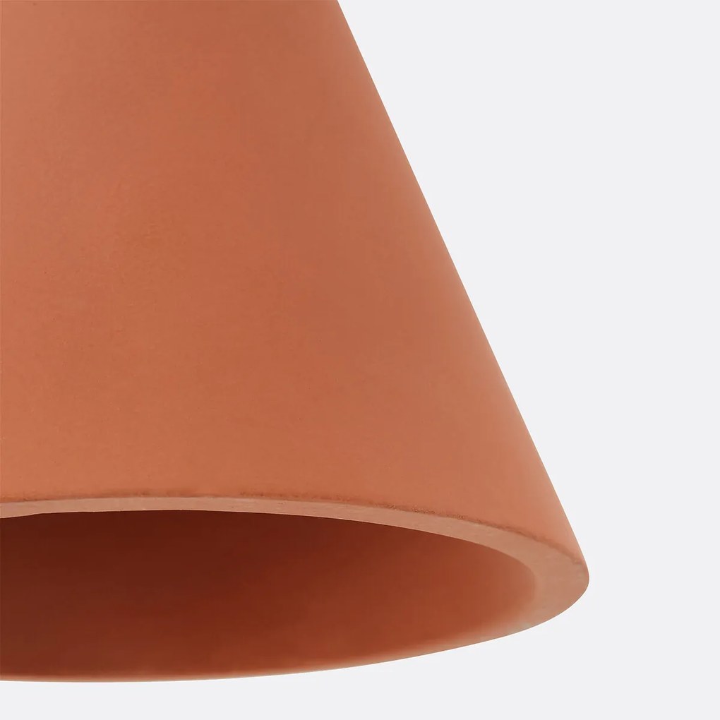 Hanglamp in beton, terracotta Ø18 cm, Arida
