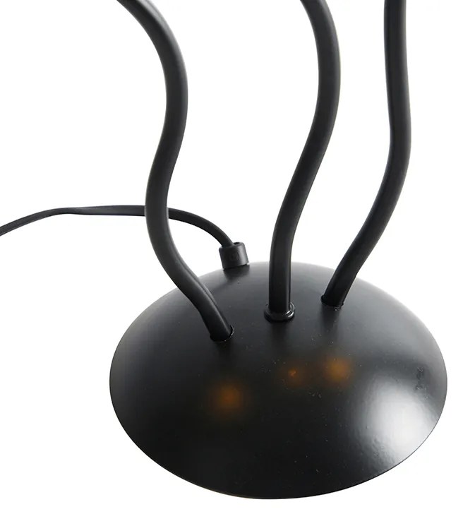 Design tafellamp zwart 3-lichts - Wimme Design E27 Binnenverlichting Lamp