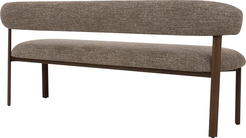 Eetkamerbank Walnoot Met Grove Stof 180 Cm