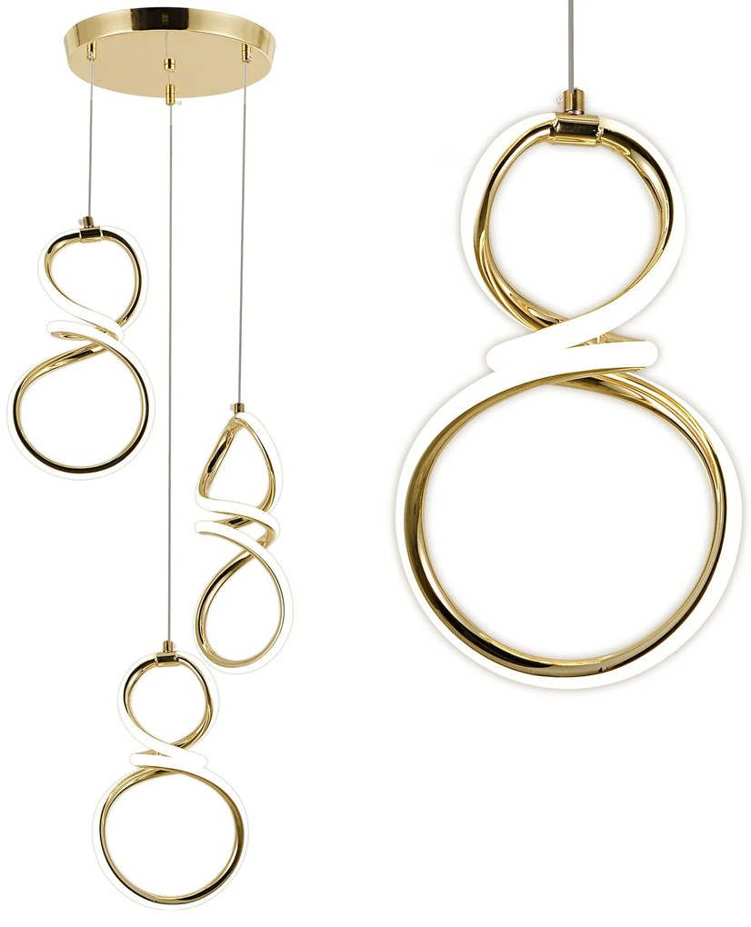 LED hanglamp G073-3CPR Gold