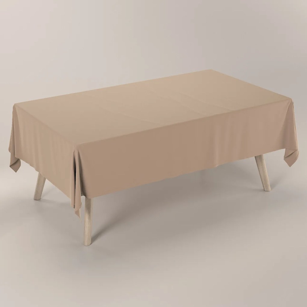 Dekoria Rechthoekig tafelkleed, beige, 130 x 210 cm