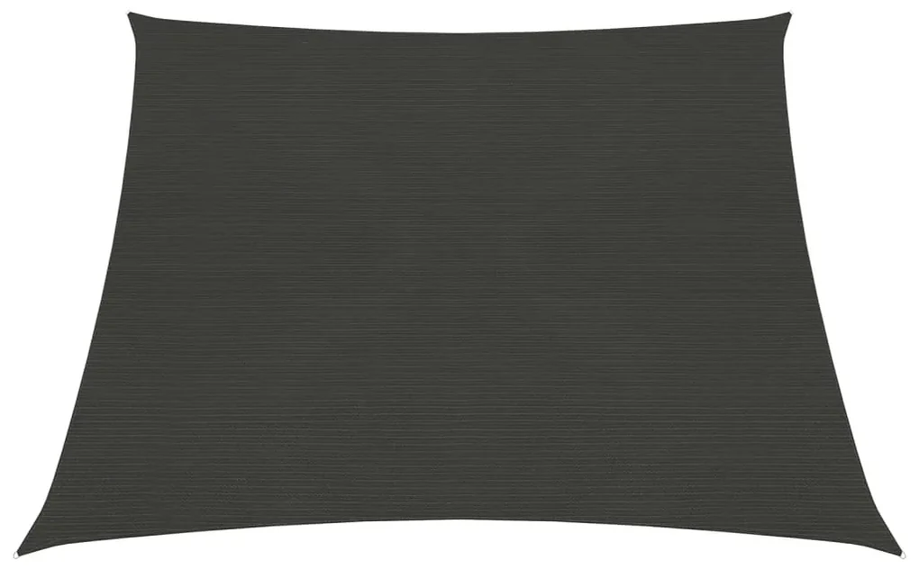 vidaXL Zonnezeil 160 g/m² 3/4x3 m HDPE antracietkleurig