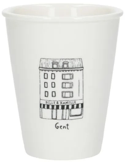 Gevel mok, Gent, porselein, 200 ml