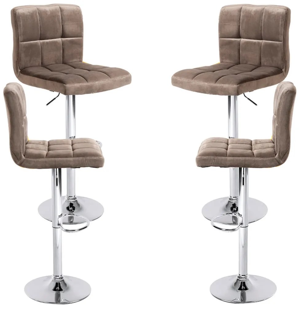 Pack 4 Taburetes Casper Terciopelo