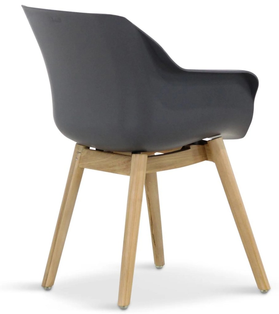 Tuinset Ronde Tuintafel 4 personen 120 cm Kunststof Grijs  Hartman Sophie