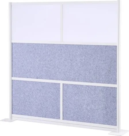 VEVOR Scheidingswand, Privacyscherm, 1 stuk, 178 x 178 cm, Modulaire ruimteverdeler, PET-werkplekscheidingswand met acrylvenster, Wandscherm, Vrijstaande Paravent, Ideaal voor kantoorbibliotheek