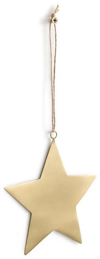Wanddecoratie, ster in messing, Ramula