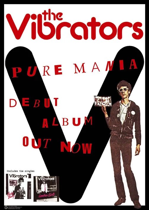 Poster Vibrators - Pure Mania, (59.4 x 84 cm)
