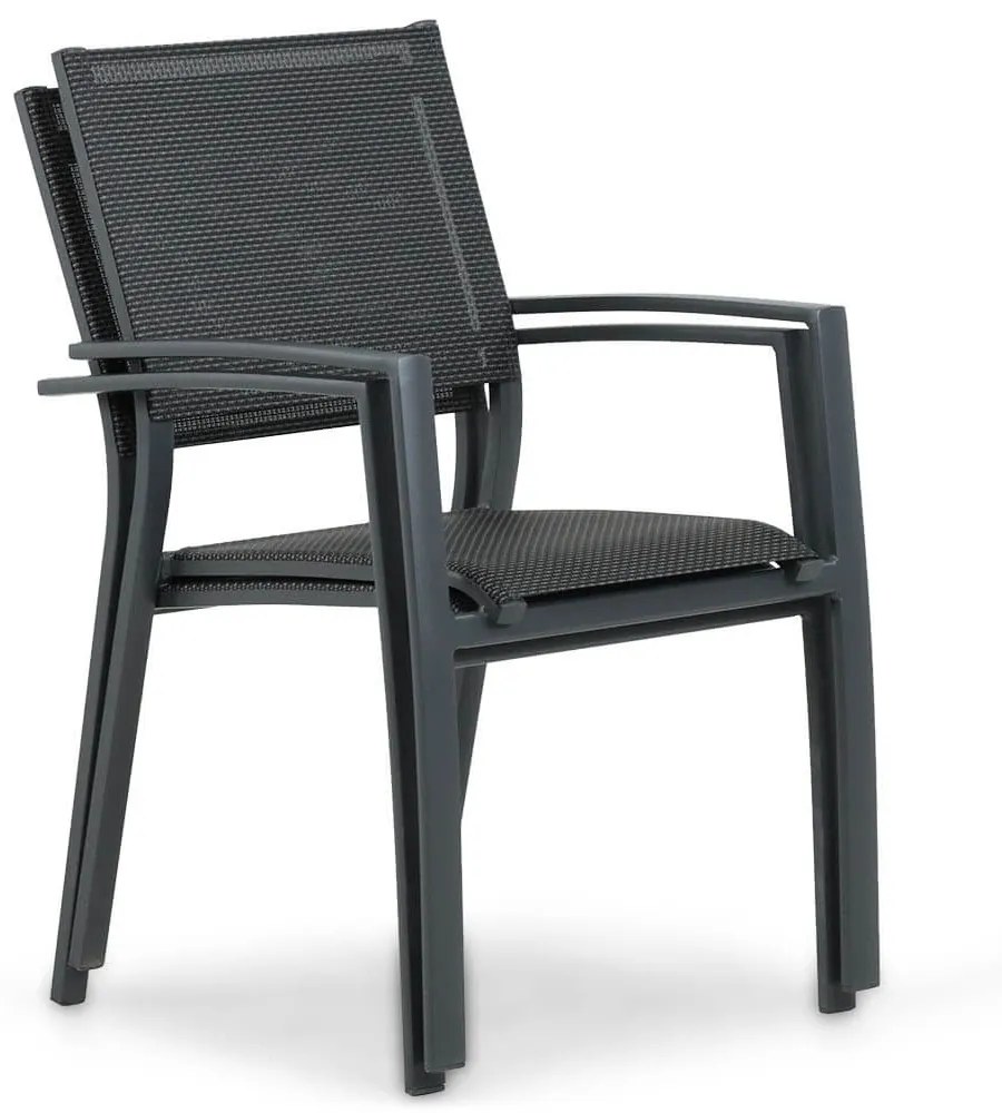 Tuinstoel stapelbaar Aluminium Grijs-antraciet Lifestyle Garden Furniture Sella