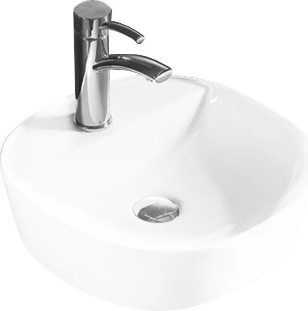 Mexen Zita opbouw wastafel 40 x 40 cm, wit - 21874000