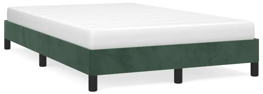 vidaXL Bedframe fluweel donkergroen 120x200 cm