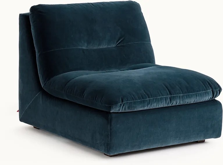 Modulaire fauteuil in fluweel, GIULIANO