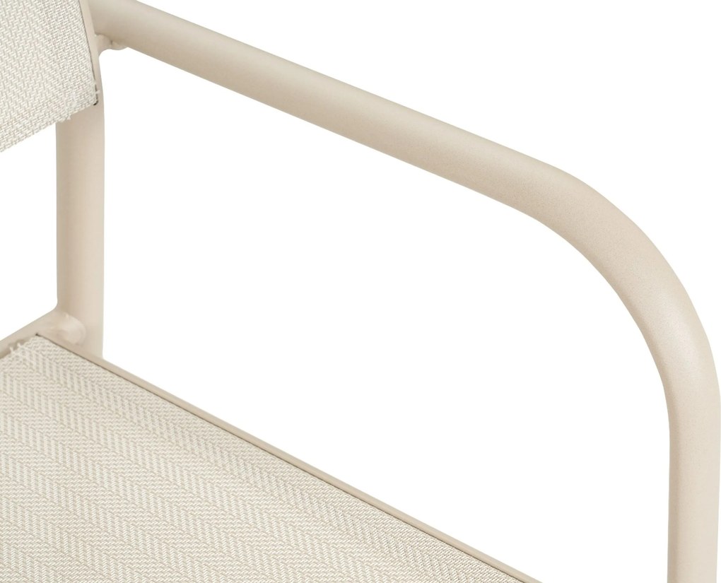 Tuinstoel stapelbaar Aluminium Zand/Beige Presto Brentino