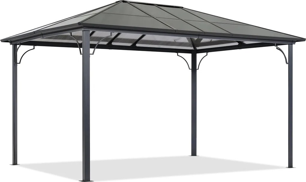 Modern tuinprieel Santiago 3 × 3,6 m Garden Point antraciet