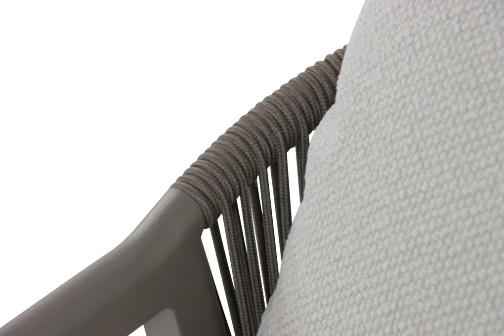 Tuinset 6 personen 240 cm Aluminium/rope Taupe Santika Furniture Santika