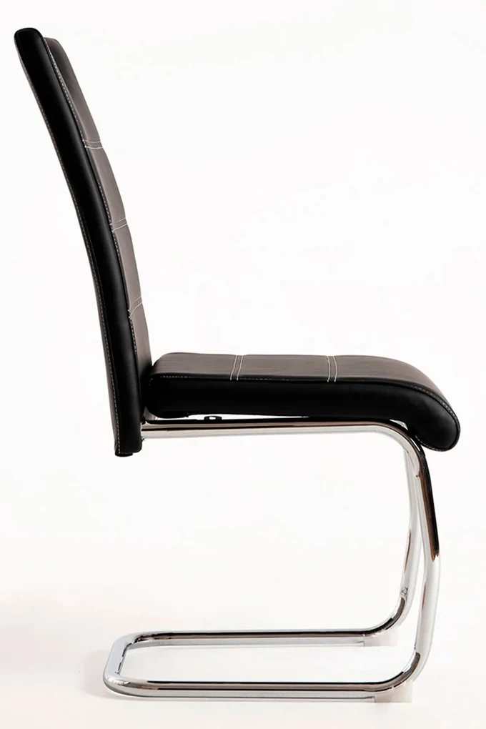 Pak 4 Kunstlederen Hallen Stoelen