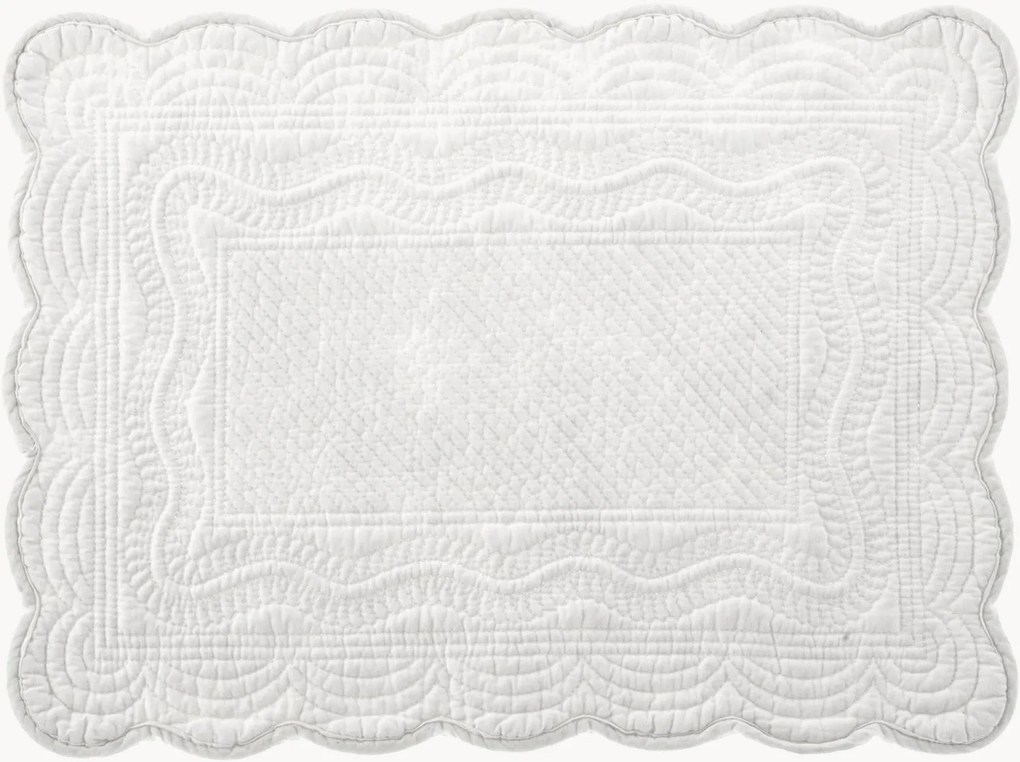 Gewatteerde katoenen placemats Arlo, 4-delig