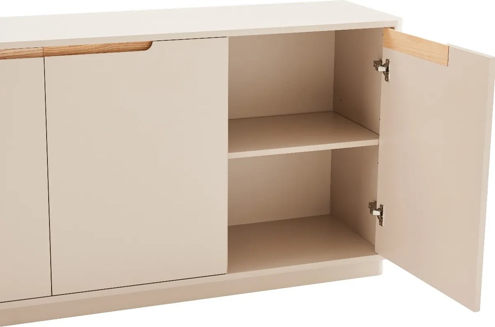 Mat Dressoir Grijsbeige 200 Cm - 200x40x75cm.