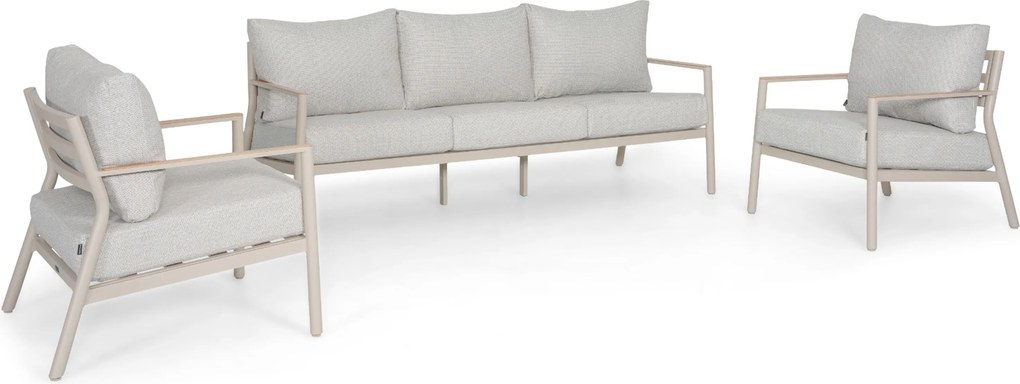 Stoel en Bank Loungeset 5 personen Aluminium Taupe  Lifestyle Garden Furniture Verano