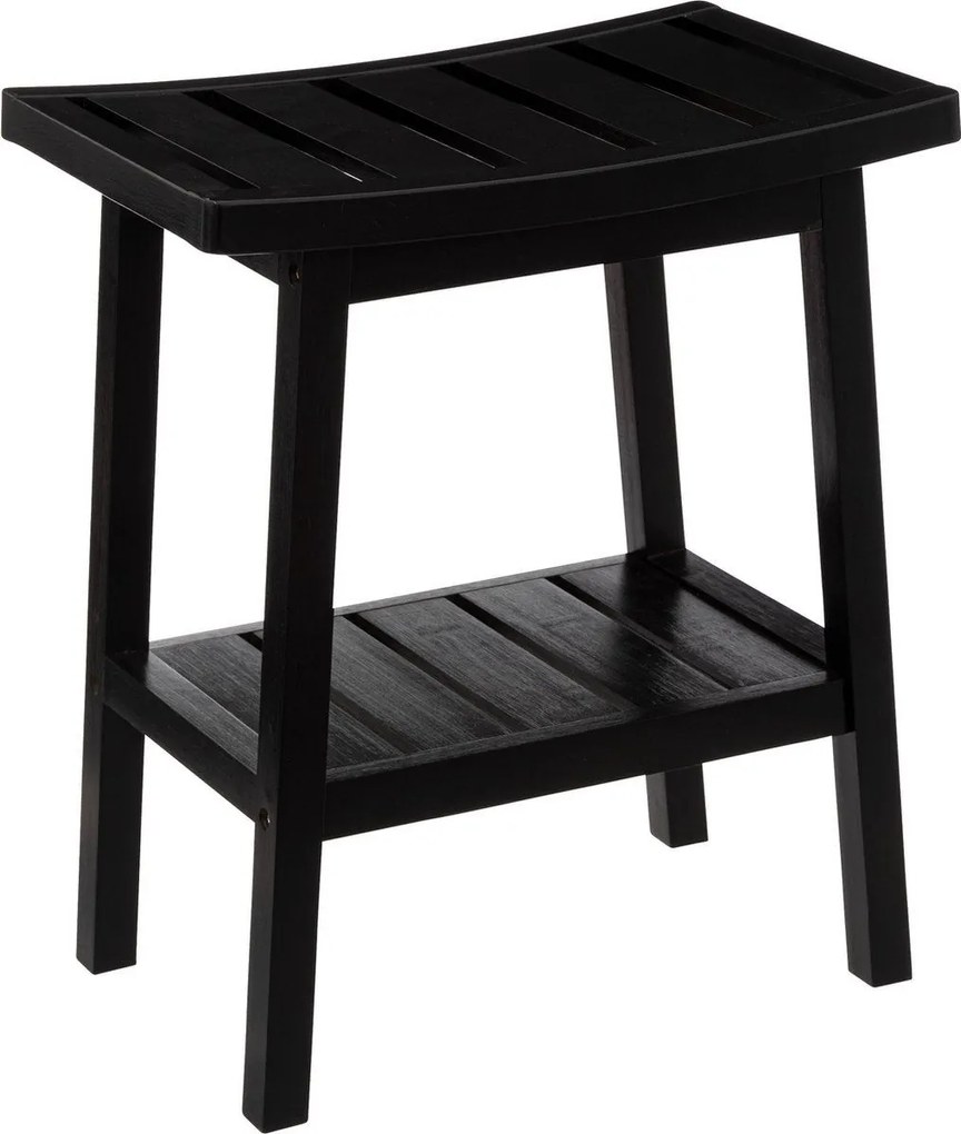 5Five stijlvol en praktisch krukje / douchekrukje - L40 x B25 x H46 cm - Gemaakt van bamboe hout - Tot 80KG