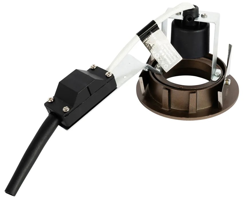 Set van 6 moderne inbouwspots donker brons kantelbaar - Cisco