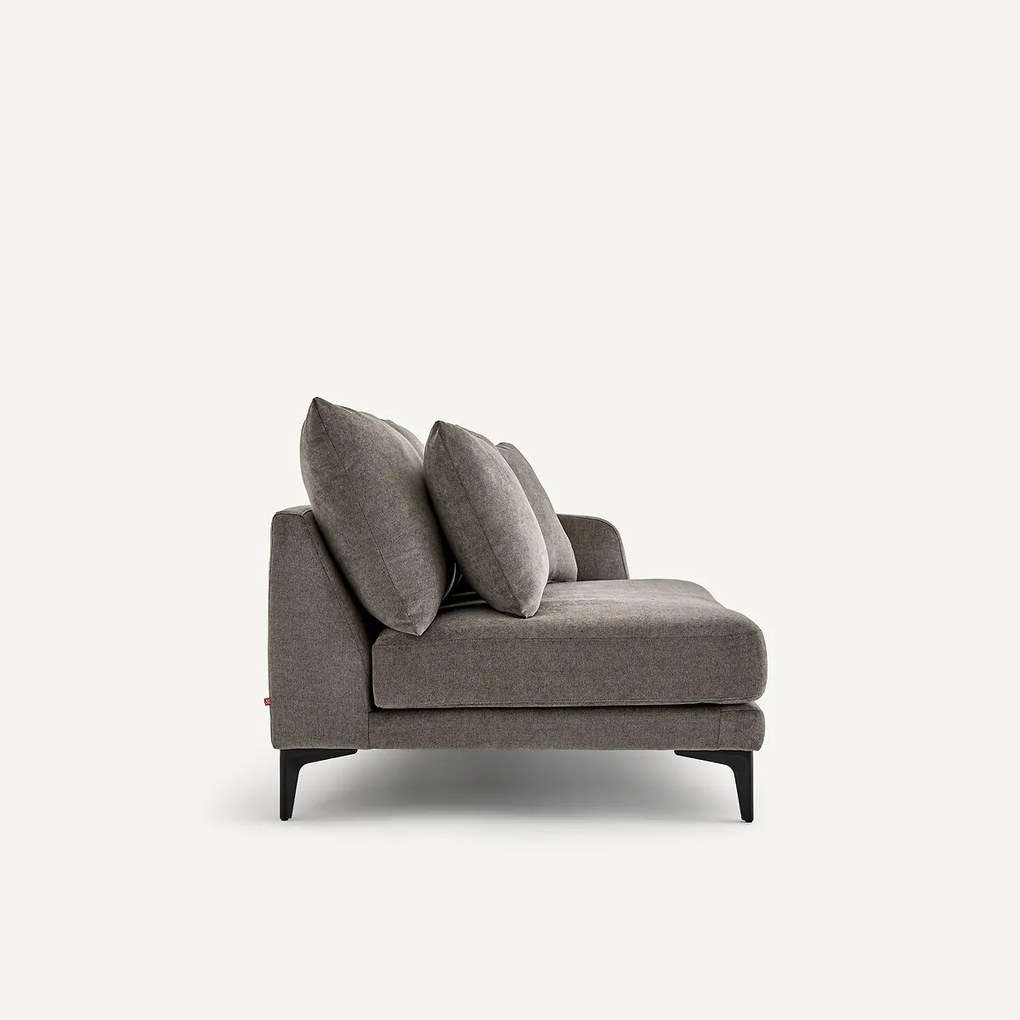 Halve bank, 2zit van polyestermix, MODERNISTE