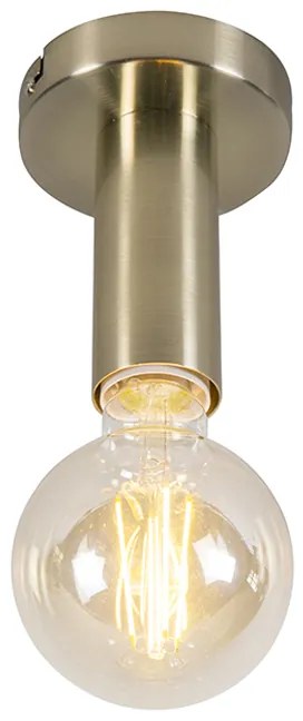 Moderne plafondlamp goud 13 cm - Facil Design, Modern E27 cilinder / rond Binnenverlichting Lamp