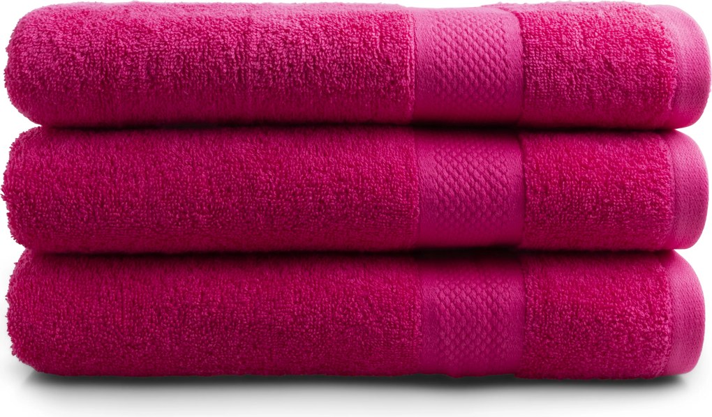 Handdoek Hotel Collectie - 70x140 - 3 stuks - roze