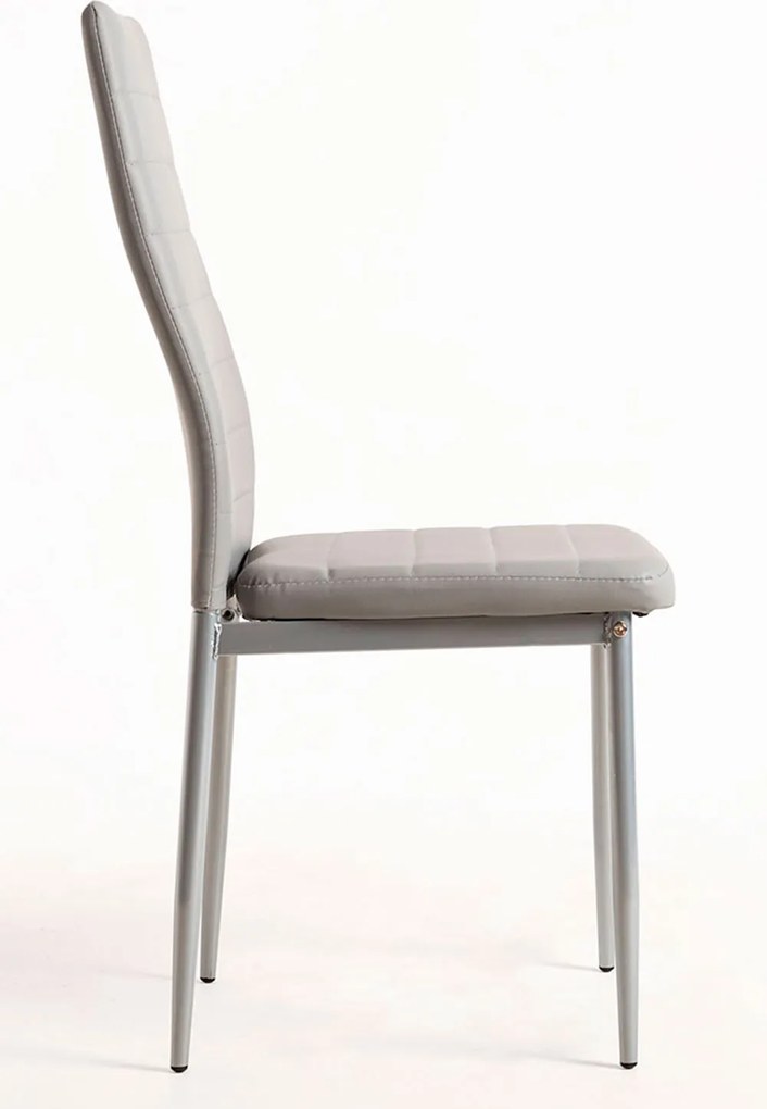 Set 4 Lauter Kunstlederen Stoelen