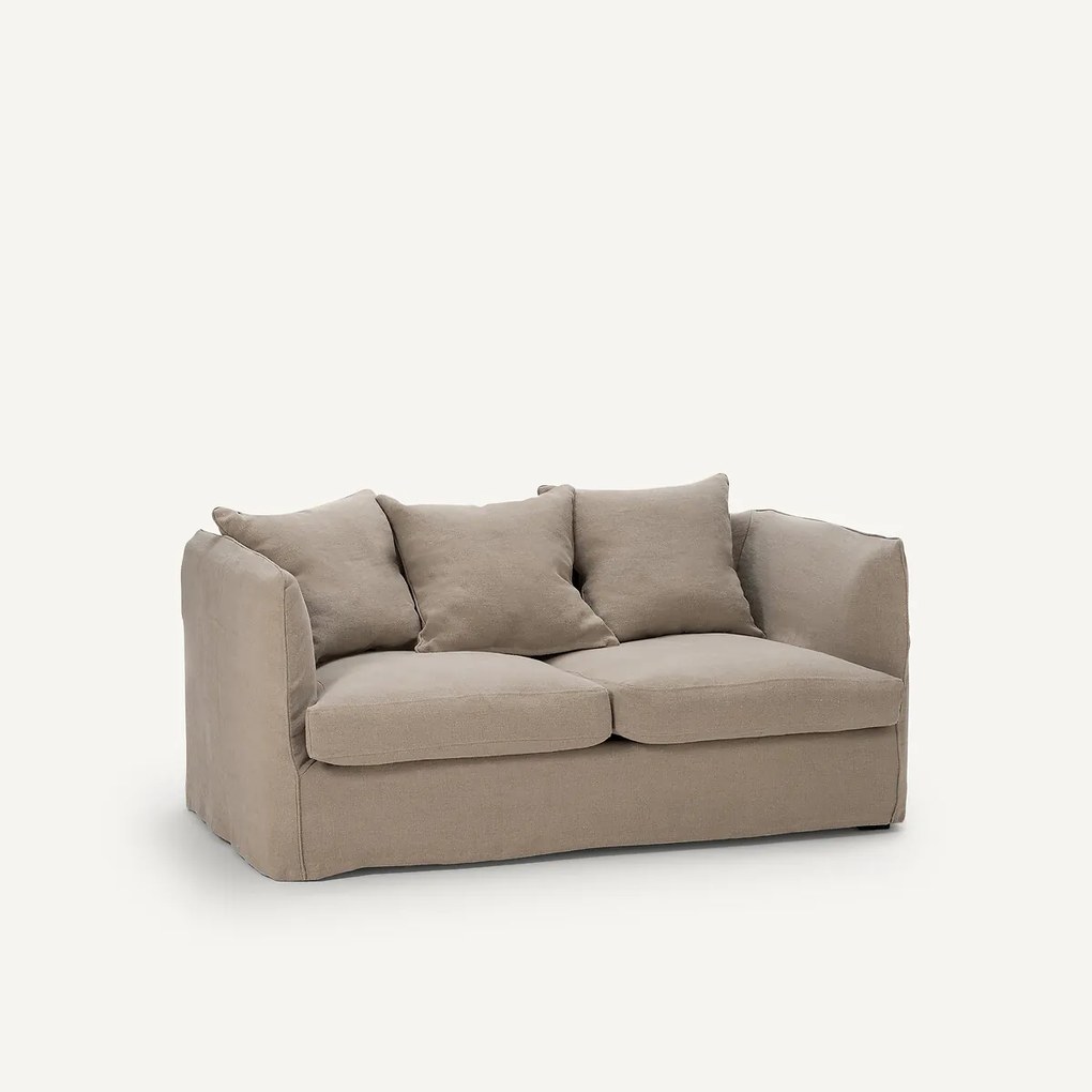 2-zitsbank in stonewashed linnen, Néo Chiquito