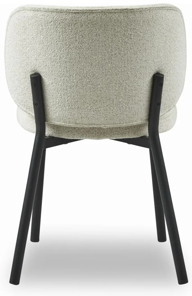Boucle Eetkamerstoel Creme