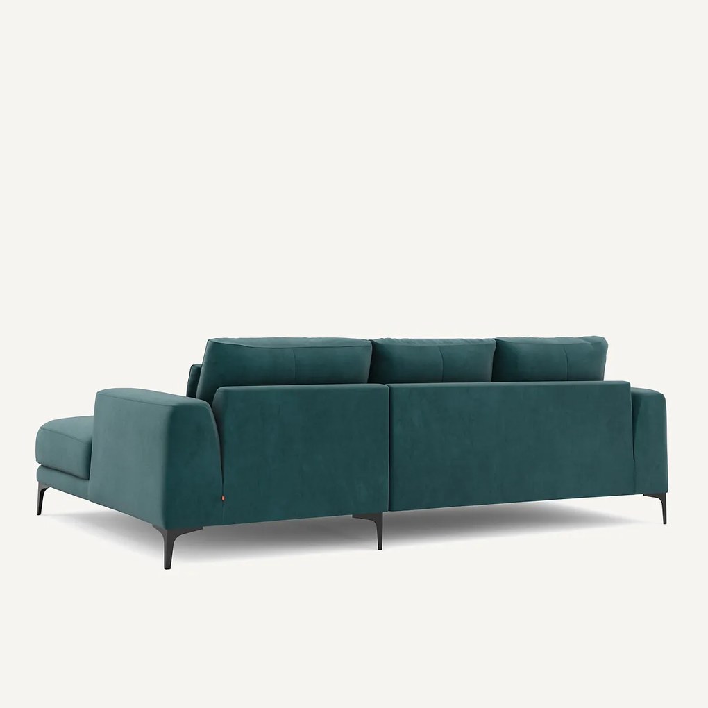 Linkse hoekbank fluweel, Marsile