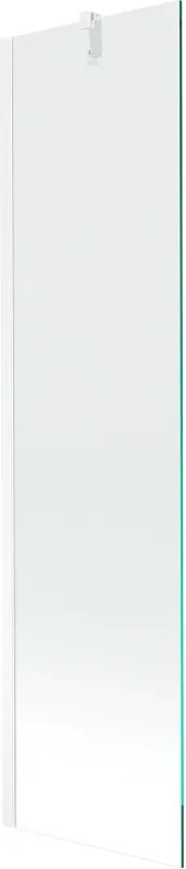 Mexen Next badwand scherm 1-vleugelig 50 x 150 cm, transparant, wit - 895-050-000-00-00-20