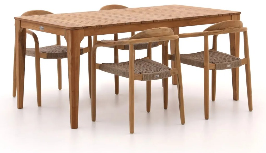 Bellagio Berbaro/Bruca 170cm dining tuinset 5-delig stapelbaar