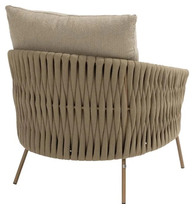 4 Seasons Outdoor Molina loungestoel amber Loungestoel   beige weerbestendig