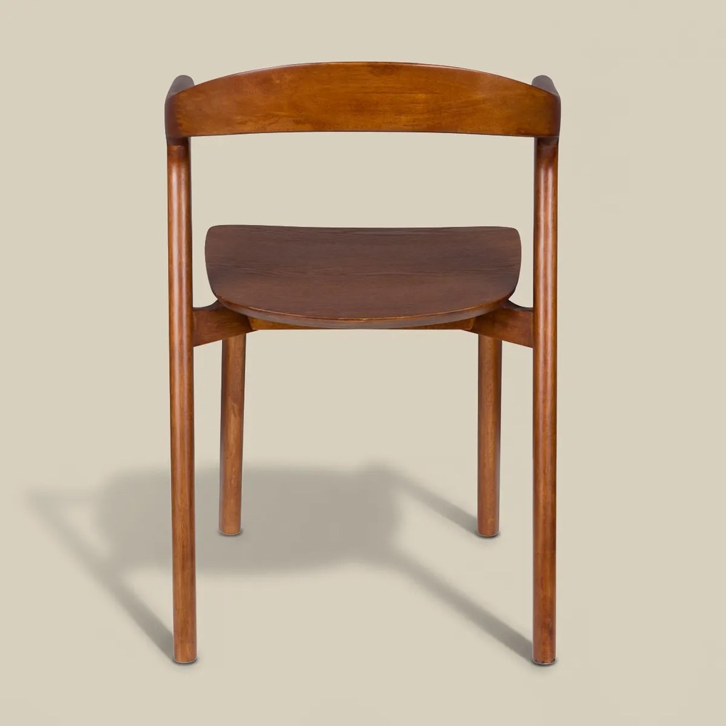 Zuiver Northwood Walnut Walnoot Eetkamerstoel Minimalistisch