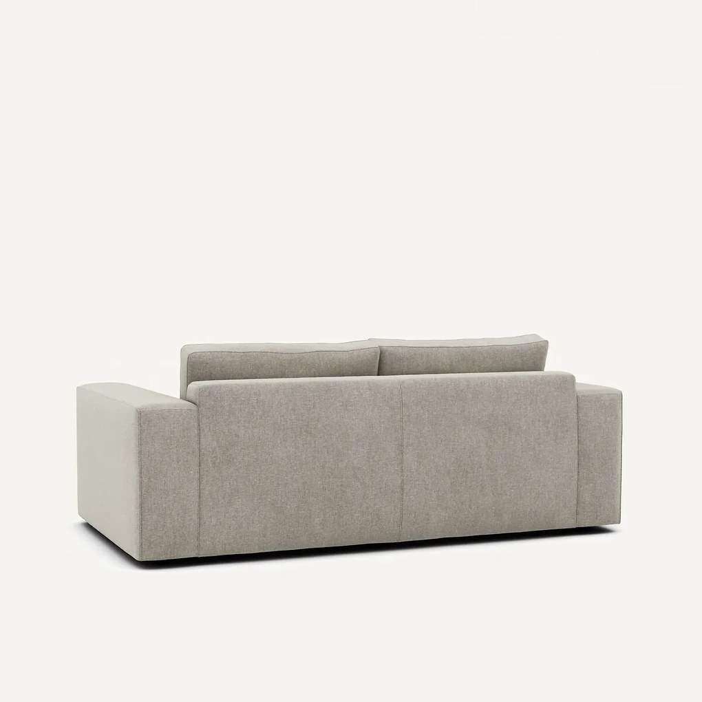 Compacte bank 3-zit in fluweel, Skander