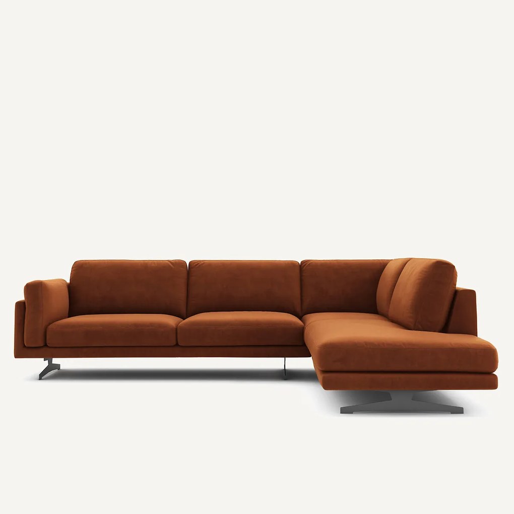 Hoekbank fluweel, César