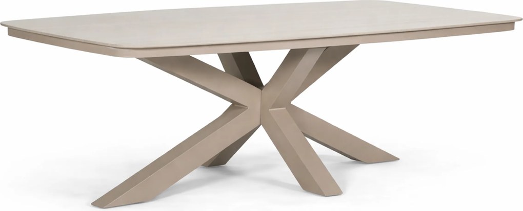 Tuinset 6 personen 220 cm Aluminium Zand/Beige Lifestyle Garden Furniture Vivaro/Belluno