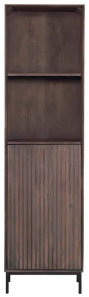 Starfurn Madison Walnoot Boekenkast Walnoot Mangohout - 55x45x200cm.