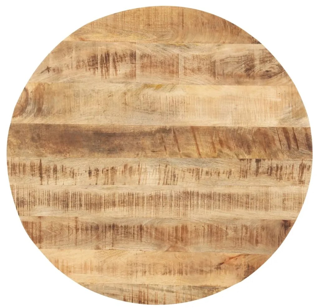 vidaXL Tafelblad rond 25-27 mm 80 cm massief mangohout