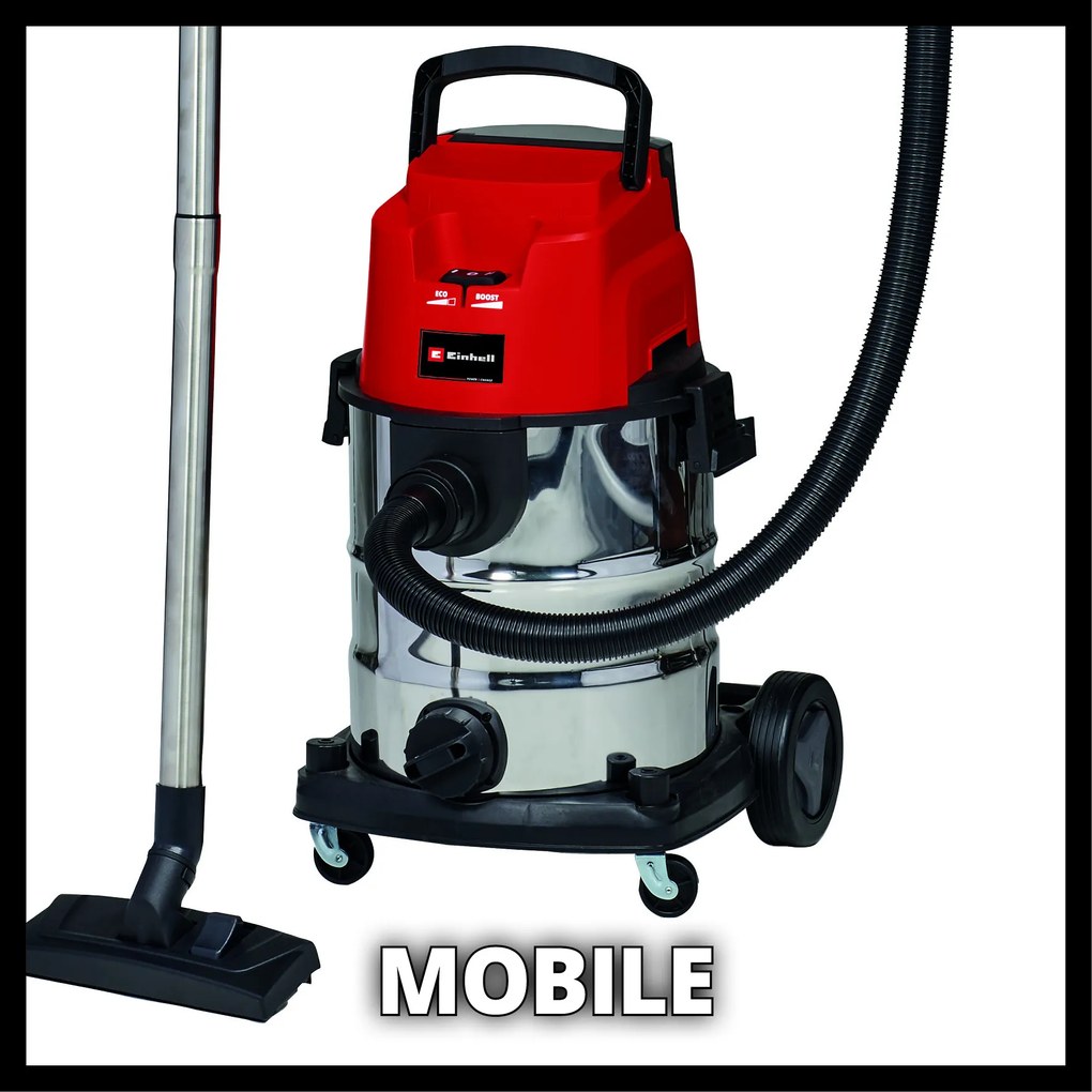 Einhell TE-VC 36/25 Li S Solo - Accu Nat-/Droogzuiger - Power X-Change - Excl. accu&lader