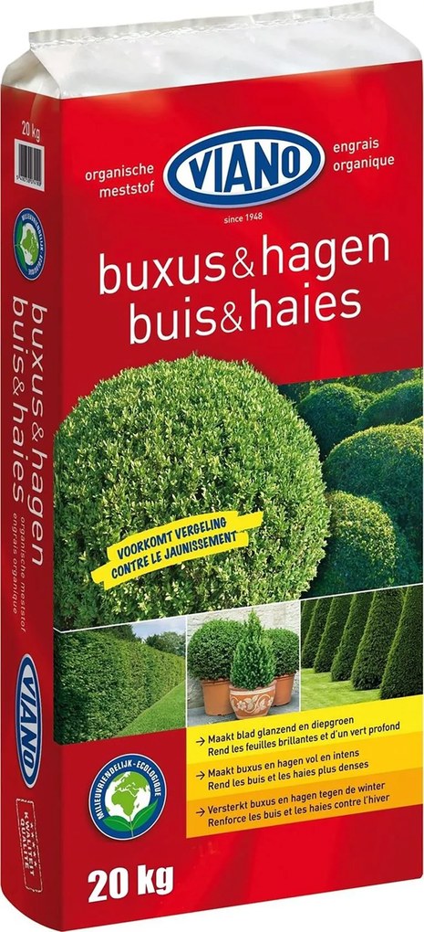 Viano meststof voor buxus &amp; hagen - 20 kg