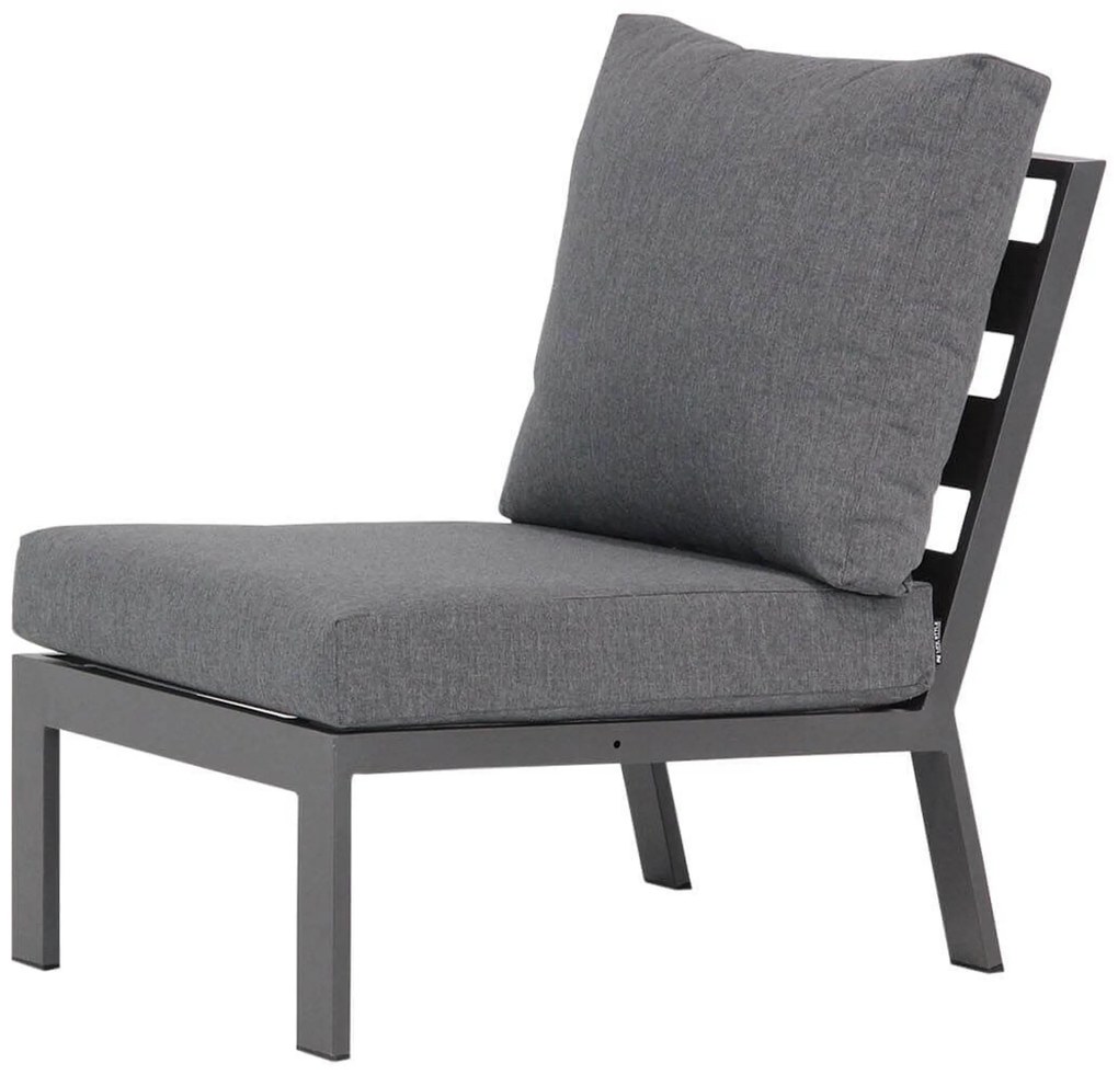 Hoek loungeset 6 personen Aluminium/teak Grijs Lifestyle Garden Furniture Verona/Marietta