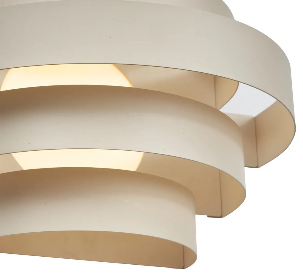 Moderne wandlamp beige incl. LED 3-staps dimbaar - Lines Modern Scandinavisch Binnenverlichting Lamp