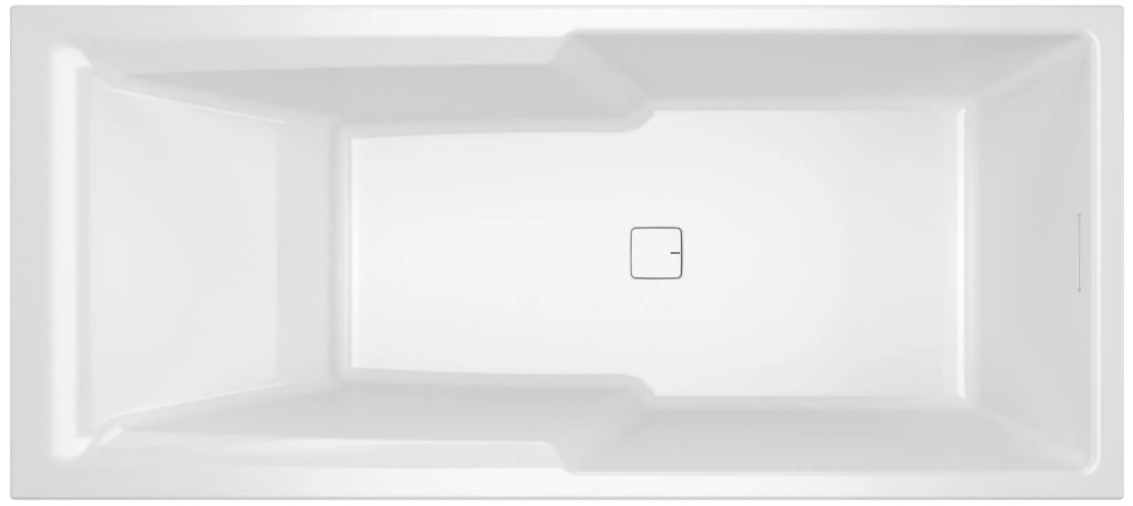 Riho Still Shower inbouw ligbad 180x80cm wit glans met Fall overloop
